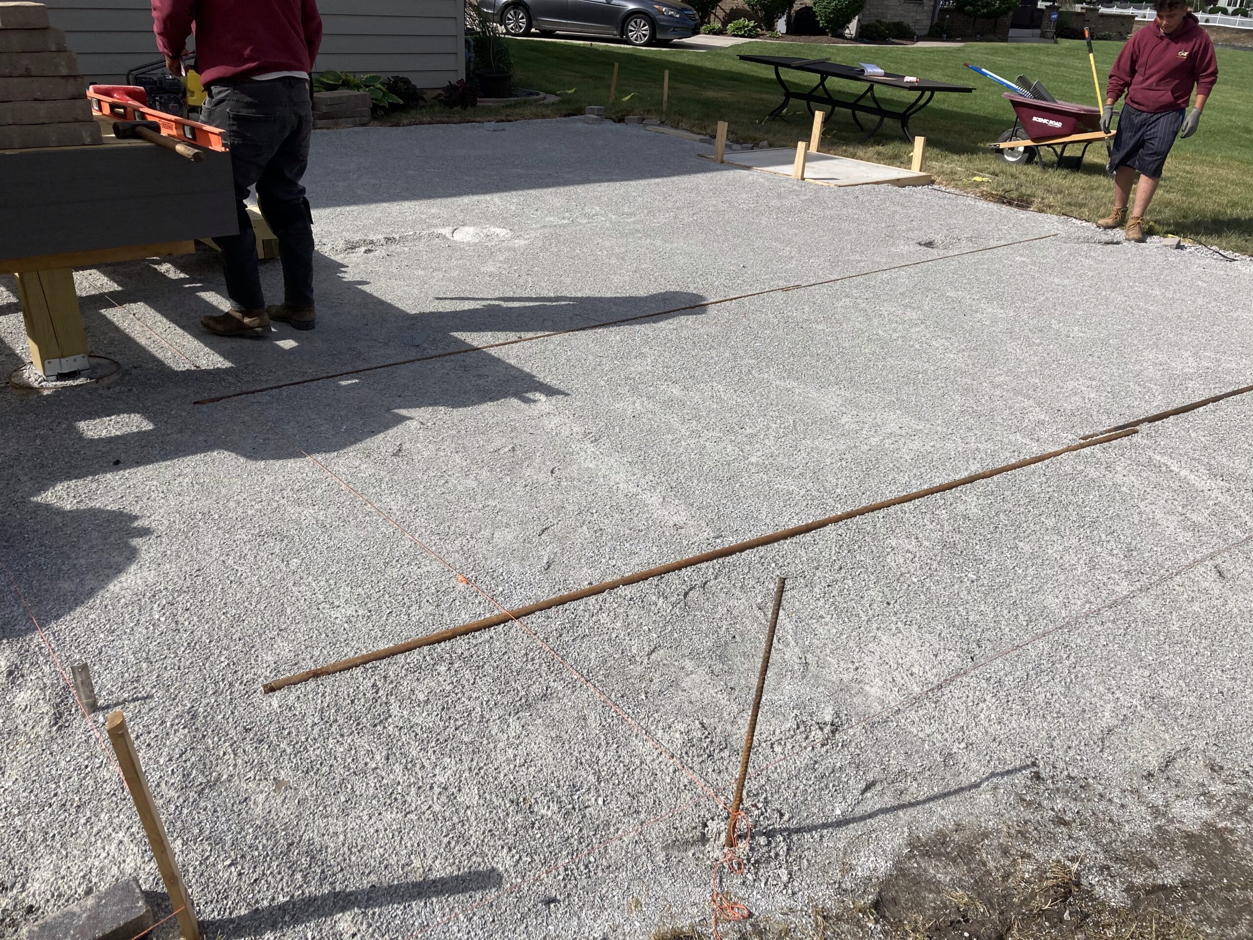 compact gravel base layers