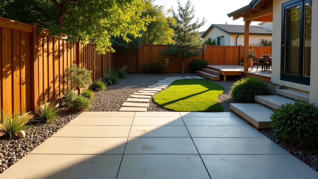 backyard hardscape design steps