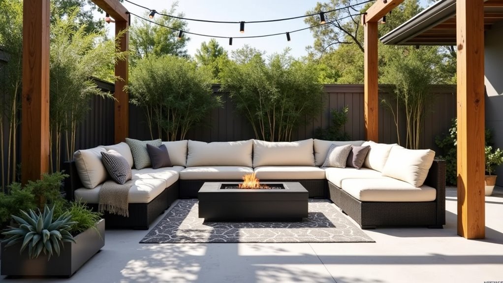 modern outdoor living design