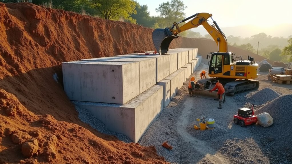 retaining wall landscape installation costs
