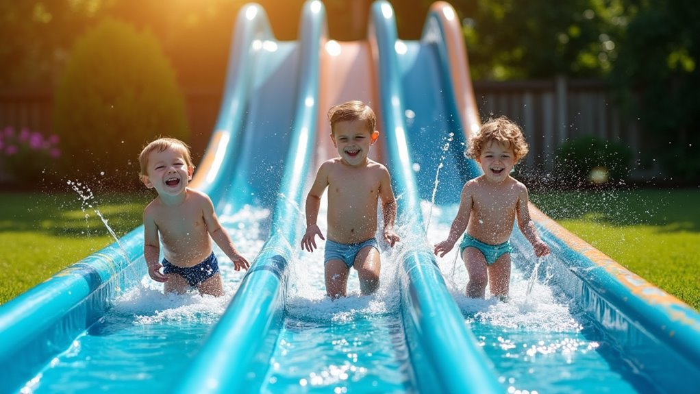 age appropriate water slide options