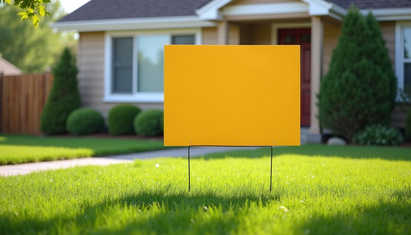 weather resistant yard sign stakes