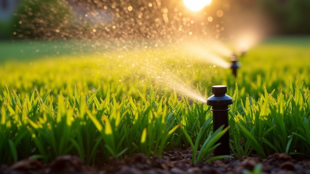 efficient strategic deep timed lawn irrigation