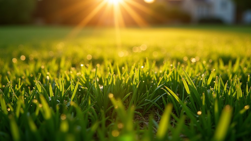 grass dulls footprints linger watering needed