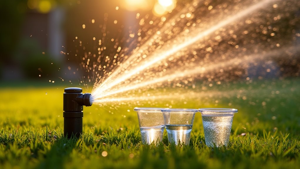 measure water application for lawn health