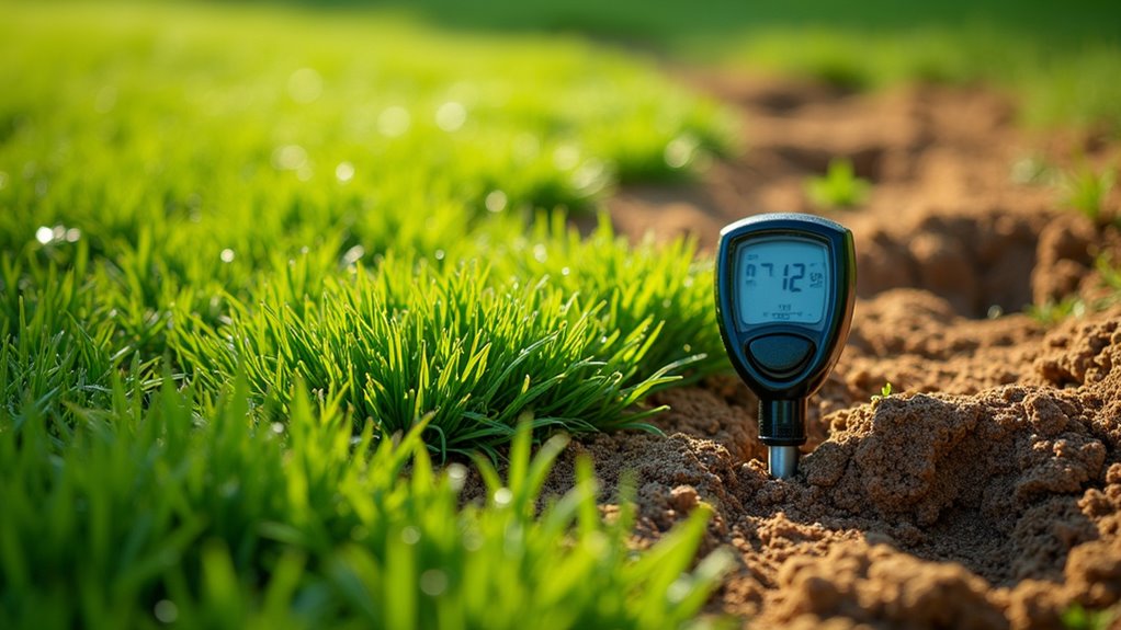 observe visual physical lawn indicators