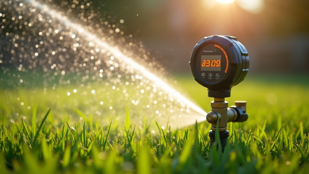 precision controlled automated lawn irrigation
