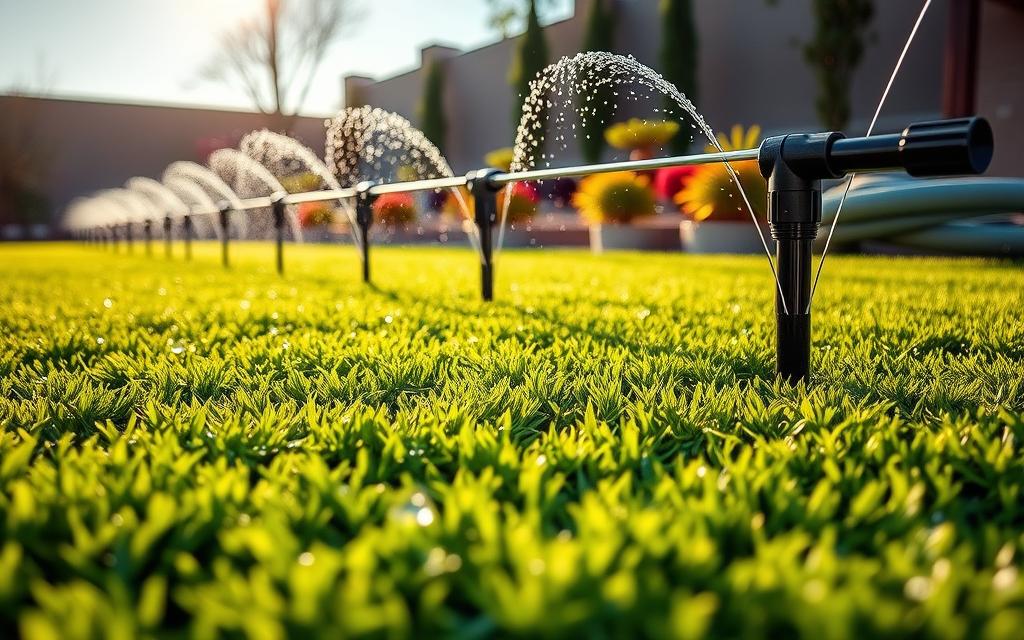 combining irrigation with artificial turf